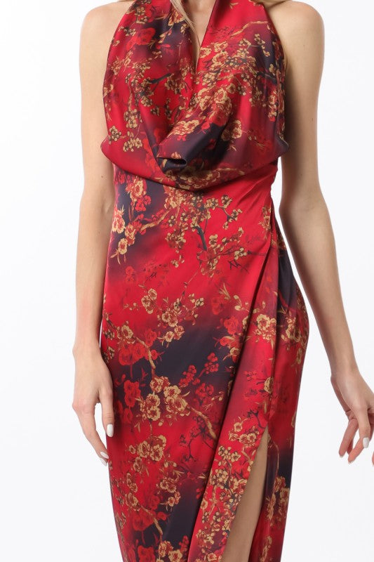 Crimson Bloom Dress-Dresses-Vixen Collection, Day Spa and Women's Boutique Located in Seattle, Washington