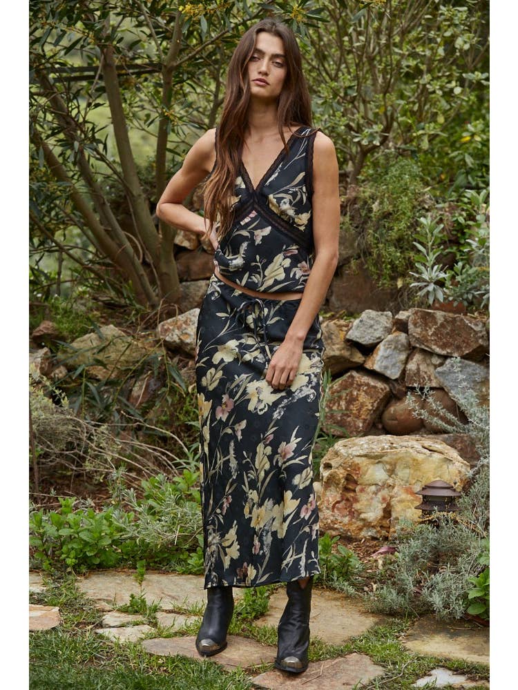 Faded Elegance Skirt-Skirts-Vixen Collection, Day Spa and Women's Boutique Located in Seattle, Washington