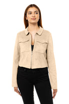 Pandora Suede Jacket-Jackets-Vixen Collection, Day Spa and Women's Boutique Located in Seattle, Washington