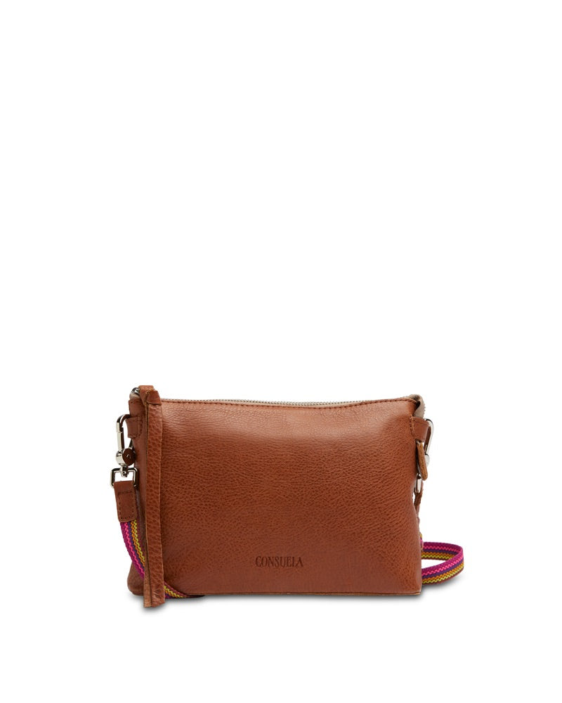Consuela Brown Leather Shoulder Bag | Vixen Collection