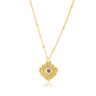 Diamond Shaped Pendant with a Pink Tourmaline-Necklaces-Vixen Collection, Day Spa and Women's Boutique Located in Seattle, Washington