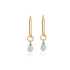 Aqua Chalcedony Drop Earrings-Earrings-Vixen Collection, Day Spa and Women's Boutique Located in Seattle, Washington