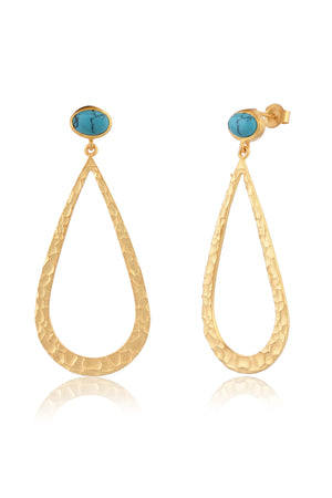 Blue Turquoise Studs-Earrings-Vixen Collection, Day Spa and Women's Boutique Located in Seattle, Washington