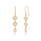 Green Amethyst Oval Earrings-Earrings-Vixen Collection, Day Spa and Women's Boutique Located in Seattle, Washington