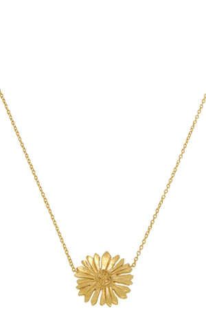 Gold Flower Necklace-Necklaces-Vixen Collection, Day Spa and Women's Boutique Located in Seattle, Washington
