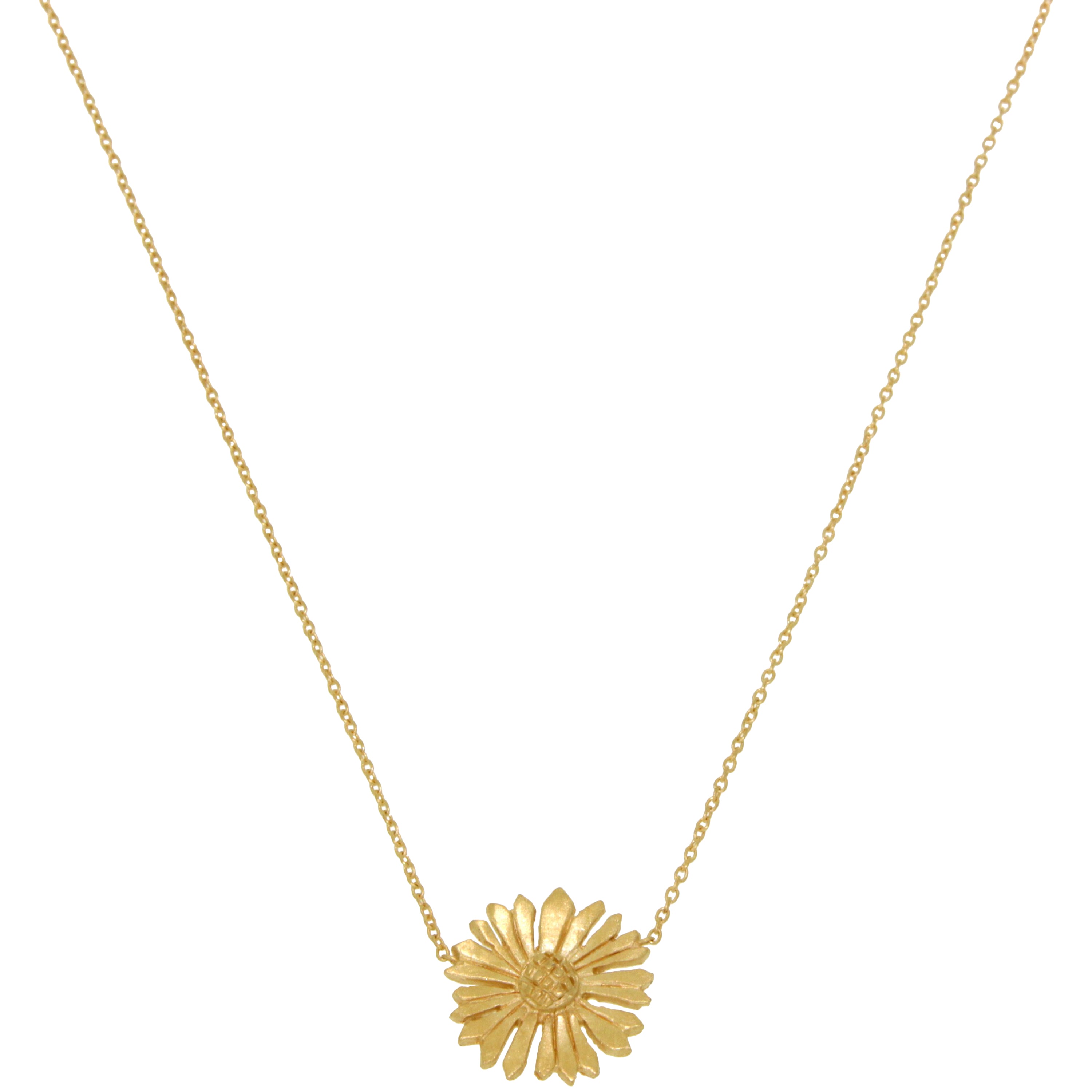 Gold Flower Necklace-Necklaces-Vixen Collection, Day Spa and Women's Boutique Located in Seattle, Washington