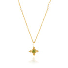 Peridot Flower Pendant-Necklaces-Vixen Collection, Day Spa and Women's Boutique Located in Seattle, Washington
