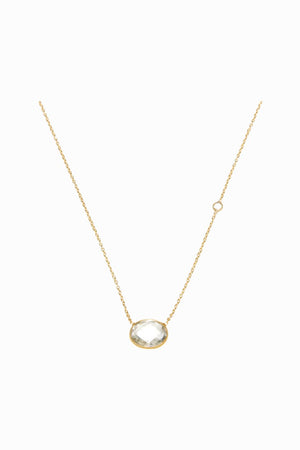 Green Amethyst Oval Pendant-Necklaces-Vixen Collection, Day Spa and Women's Boutique Located in Seattle, Washington
