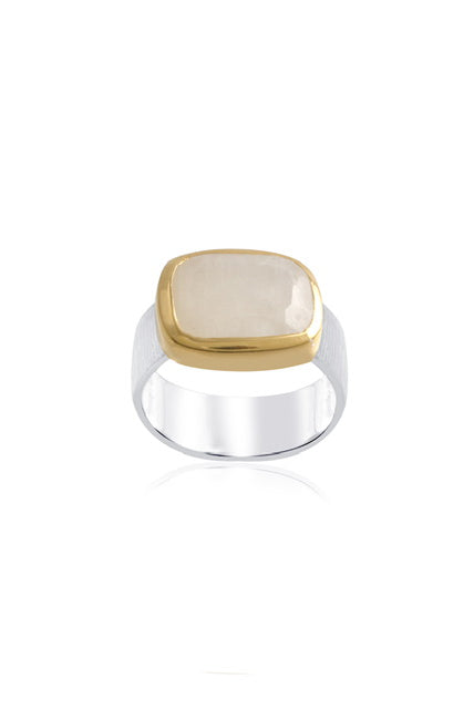 Rainbow Moonstone Ring-Rings-Vixen Collection, Day Spa and Women's Boutique Located in Seattle, Washington