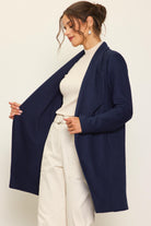 Deep Dive Open Front Cardigan-Cardigans-Vixen Collection, Day Spa and Women's Boutique Located in Seattle, Washington
