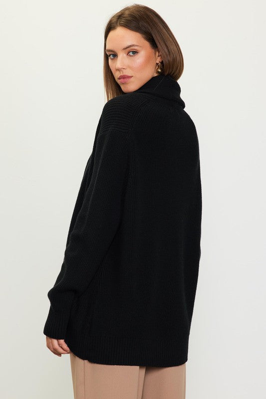 Move the Needle Shawl Cardigan-Sweaters-Vixen Collection, Day Spa and Women's Boutique Located in Seattle, Washington