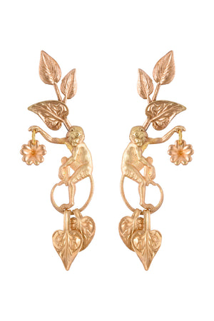 We Dream In Colour Capuchin Earrings-Earrings-Vixen Collection, Day Spa and Women's Boutique Located in Seattle, Washington