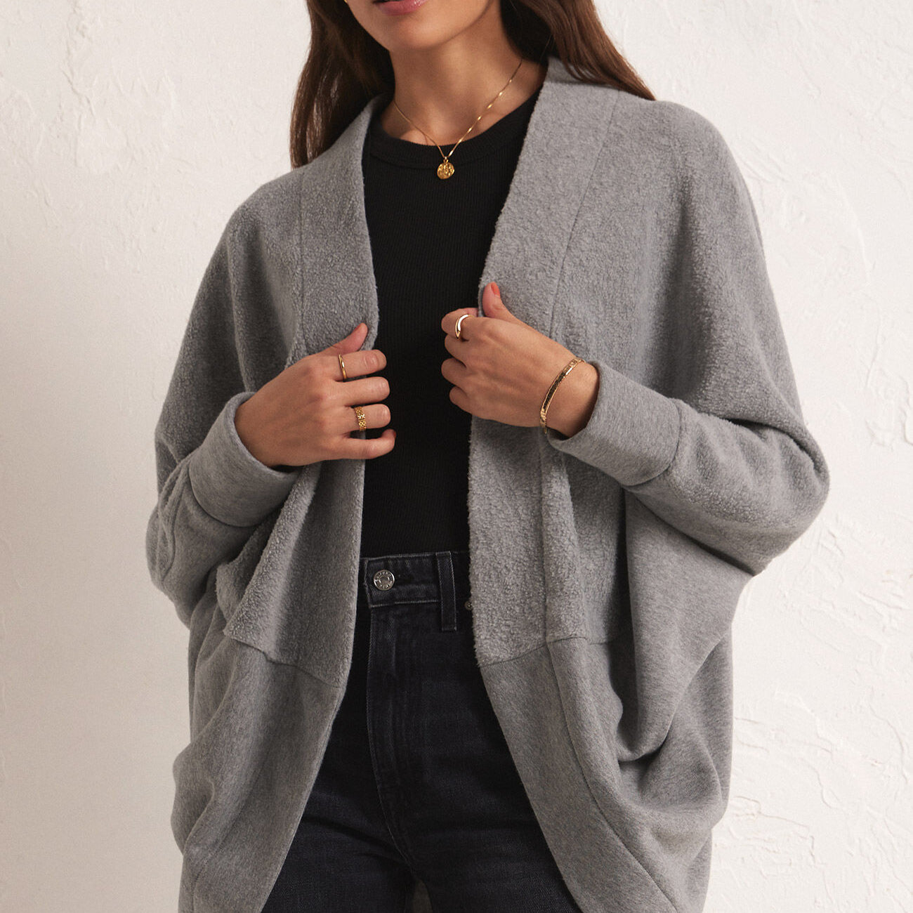 Commuter Fleece Cardigan-Cardigans-Vixen Collection, Day Spa and Women's Boutique Located in Seattle, Washington