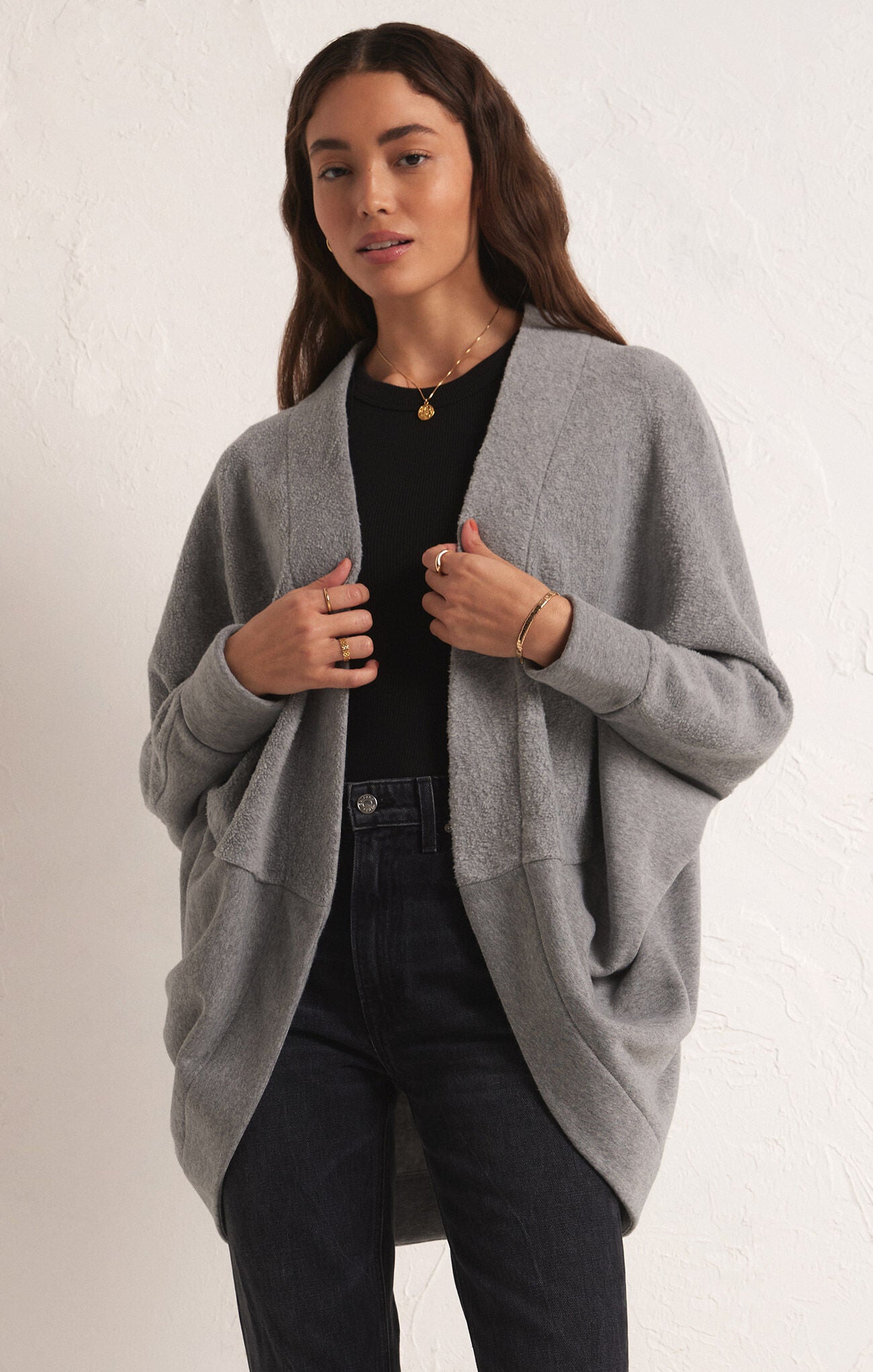 Commuter Fleece Cardigan-Cardigans-Vixen Collection, Day Spa and Women's Boutique Located in Seattle, Washington
