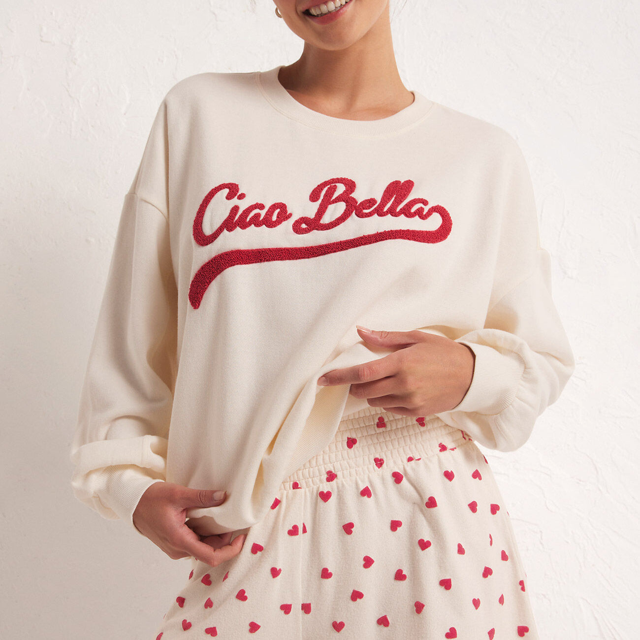 Ciao Bella Sweatshirt-Sweaters-Vixen Collection, Day Spa and Women's Boutique Located in Seattle, Washington