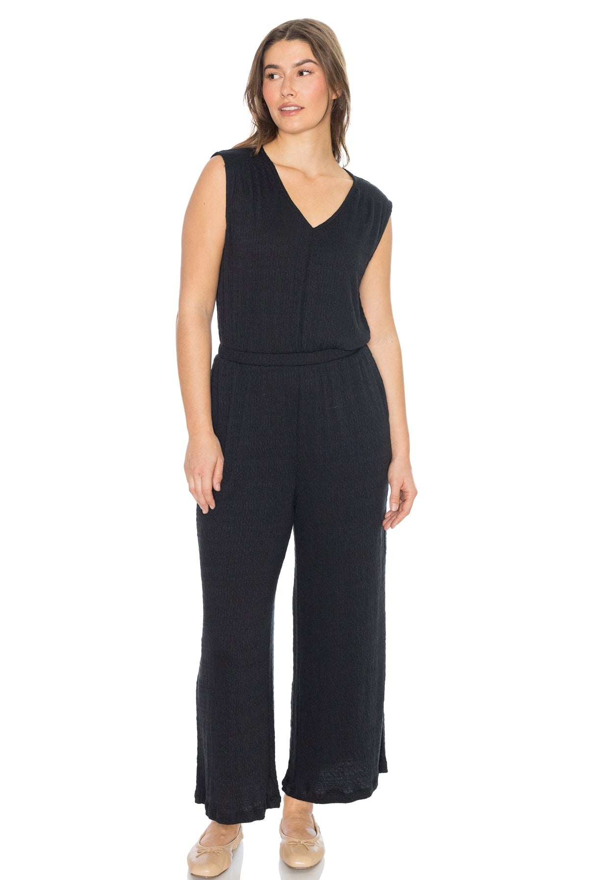 Lunch Date Pucker Jumpsuit-Jumpsuits-Vixen Collection, Day Spa and Women's Boutique Located in Seattle, Washington
