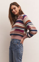 Asheville Stripe Sweater-Sweaters-Vixen Collection, Day Spa and Women's Boutique Located in Seattle, Washington