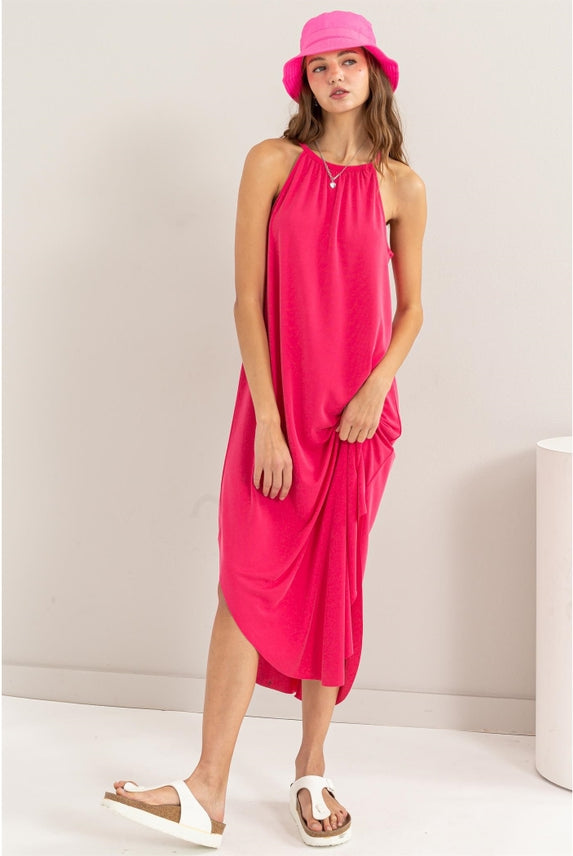 Swing with Me Halter Dress-Dresses-Vixen Collection, Day Spa and Women's Boutique Located in Seattle, Washington