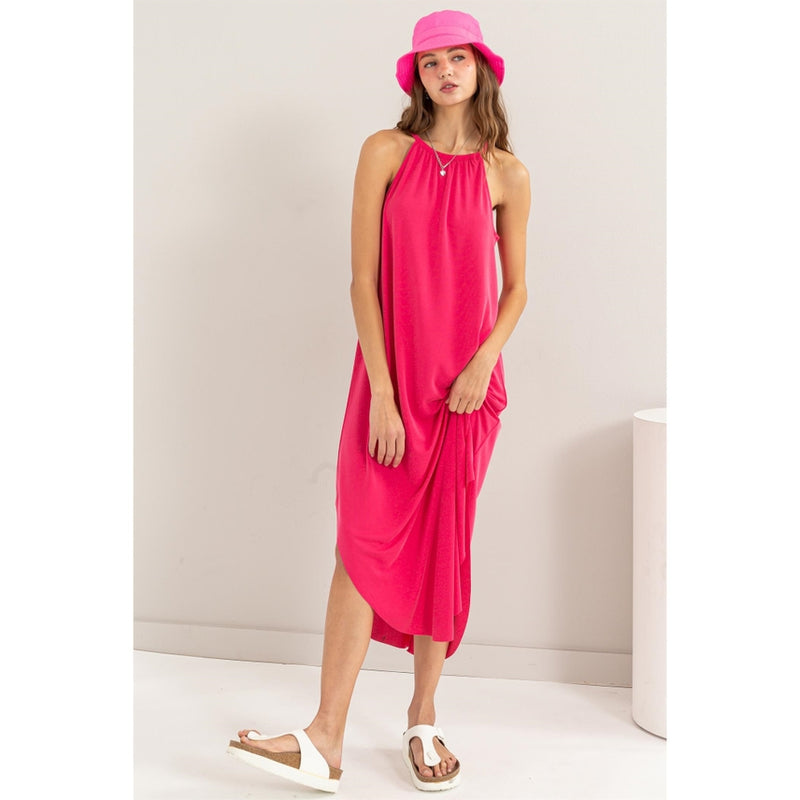 Swing with Me Halter Dress-Dresses-Vixen Collection, Day Spa and Women's Boutique Located in Seattle, Washington