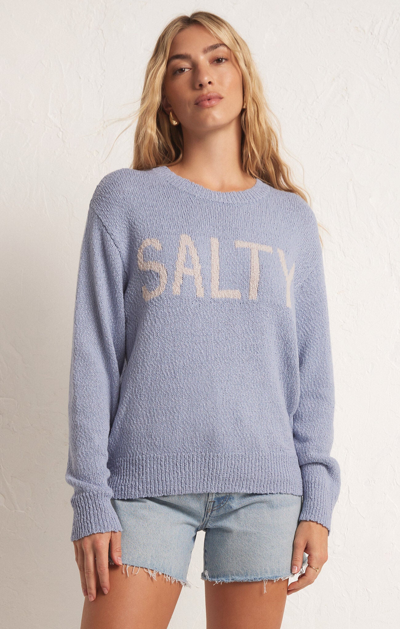 Waves And Salty Sweater-Sweaters-Vixen Collection, Day Spa and Women's Boutique Located in Seattle, Washington