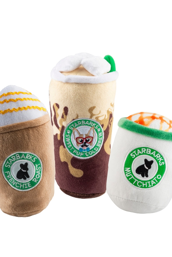 Caffeinated Pup Bundle Squeaker Dog Toys-Pet Toys-Vixen Collection, Day Spa and Women's Boutique Located in Seattle, Washington