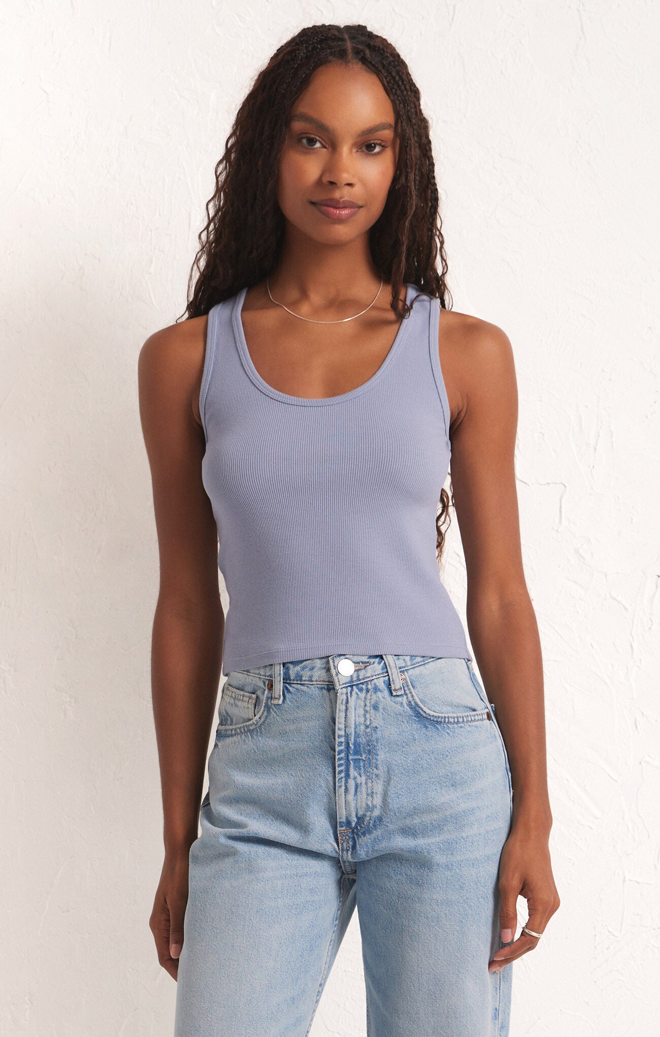 Essy Rib Top-Tank Tops-Vixen Collection, Day Spa and Women's Boutique Located in Seattle, Washington