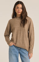 Gia Crew Neck Sweater-Sweaters-Vixen Collection, Day Spa and Women's Boutique Located in Seattle, Washington