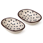 Oval Polka Dot Serving Dish-Tabletop-Vixen Collection, Day Spa and Women's Boutique Located in Seattle, Washington