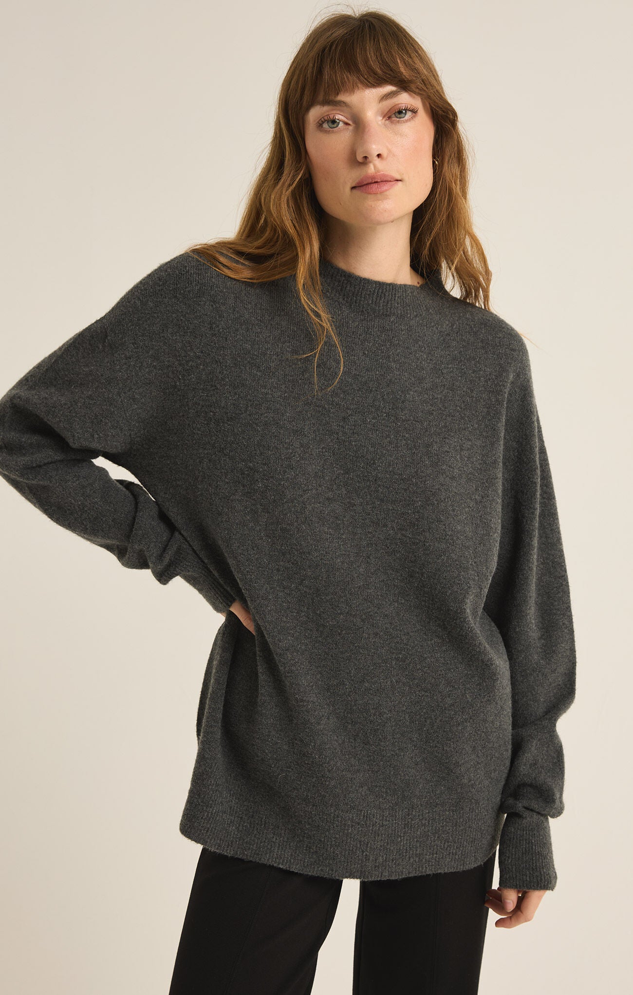 Gia Crew Neck Sweater-Sweaters-Vixen Collection, Day Spa and Women's Boutique Located in Seattle, Washington