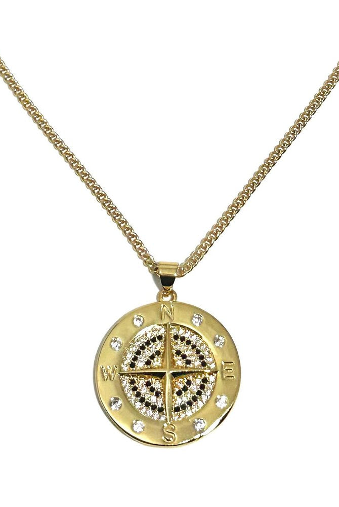 Compass Necklace-Necklaces-Vixen Collection, Day Spa and Women's Boutique Located in Seattle, Washington