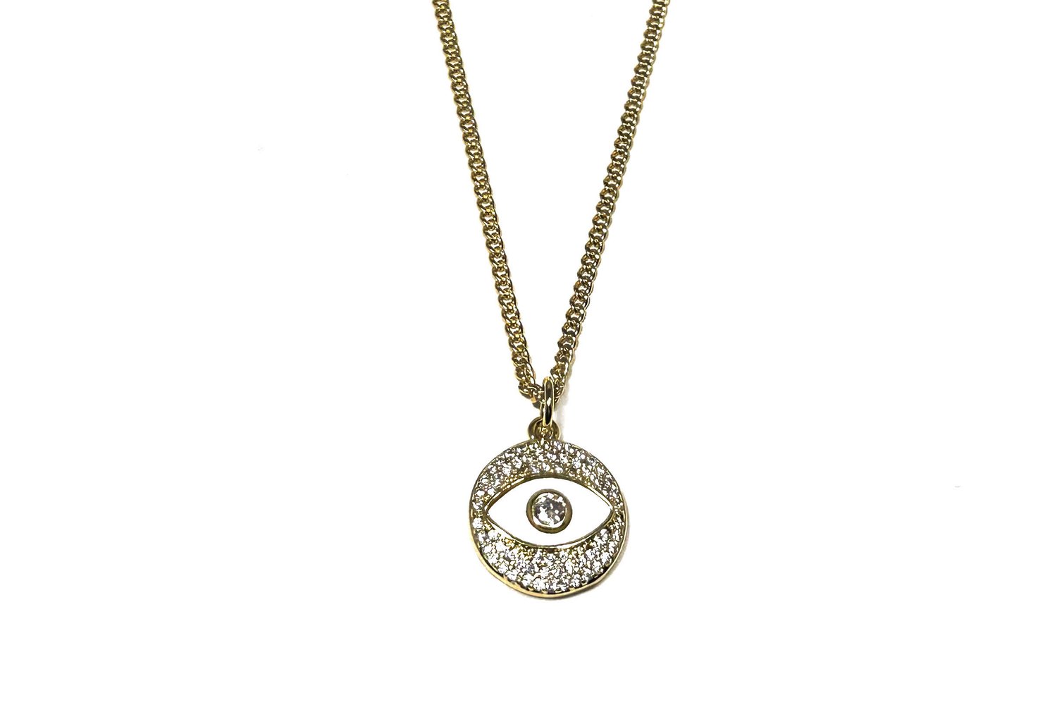 Mother of Pearl Eye Necklace-Necklace-Vixen Collection, Day Spa and Women's Boutique Located in Seattle, Washington
