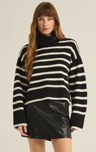 Josephine Stripe Sweater-Sweaters-Vixen Collection, Day Spa and Women's Boutique Located in Seattle, Washington