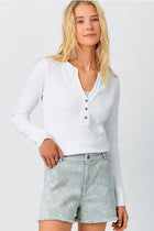 Brynn Thermal Henley Top-Long Sleeves-Vixen Collection, Day Spa and Women's Boutique Located in Seattle, Washington