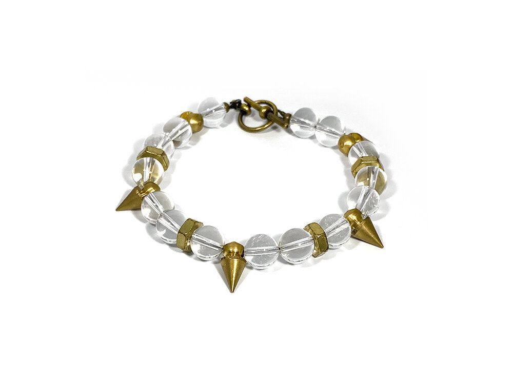 On Point: Rock Crystal Quartz Bracelet-Bracelets-Vixen Collection, Day Spa and Women's Boutique Located in Seattle, Washington