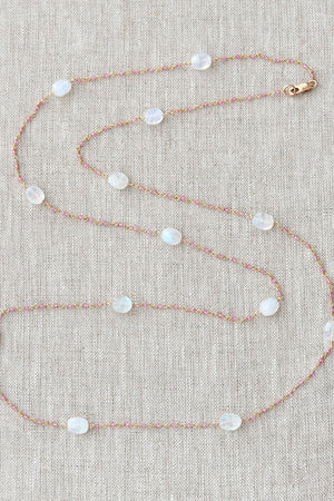 Pink Topaz Necklace-Necklaces-Vixen Collection, Day Spa and Women's Boutique Located in Seattle, Washington