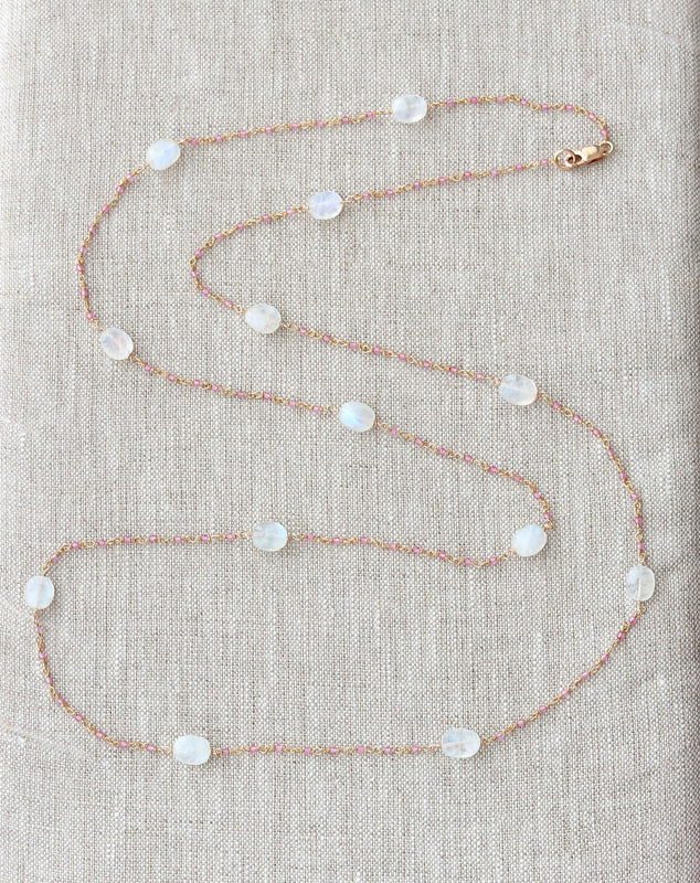 Pink Topaz Necklace-Necklaces-Vixen Collection, Day Spa and Women's Boutique Located in Seattle, Washington