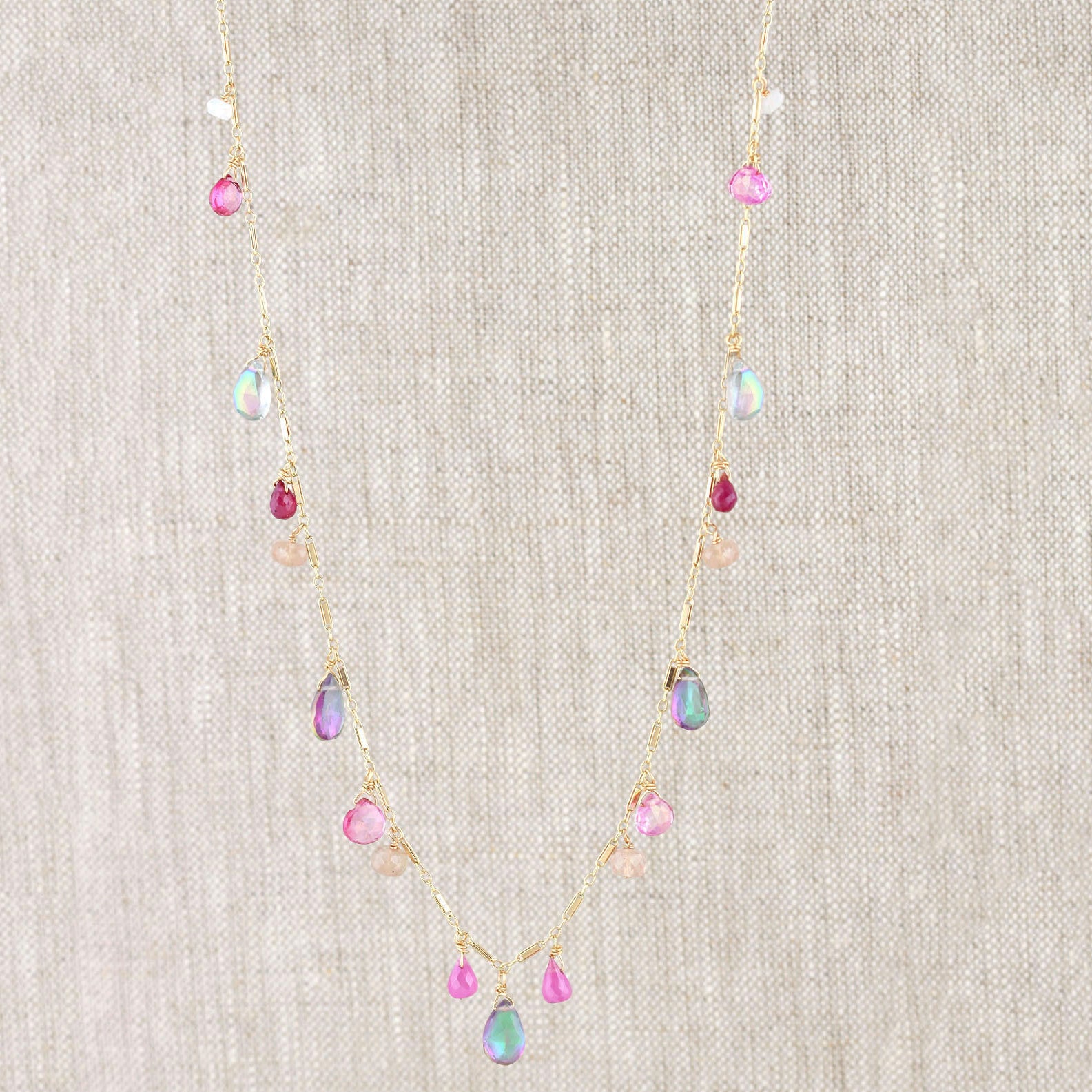Mystic Topaz Necklace-Necklaces-Vixen Collection, Day Spa and Women's Boutique Located in Seattle, Washington
