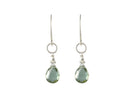 Green Quartz Rope Earrings-Earrings-Vixen Collection, Day Spa and Women's Boutique Located in Seattle, Washington