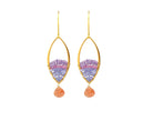 Gold Marquis Earrings-Earrings-Vixen Collection, Day Spa and Women's Boutique Located in Seattle, Washington