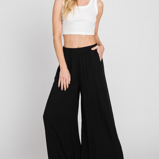 Logan Wide Leg Pants-Pants-Vixen Collection, Day Spa and Women's Boutique Located in Seattle, Washington