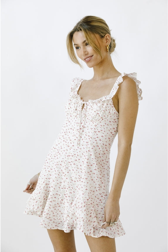 American Pie Ruffled Mini Dress-Dresses-Vixen Collection, Day Spa and Women's Boutique Located in Seattle, Washington