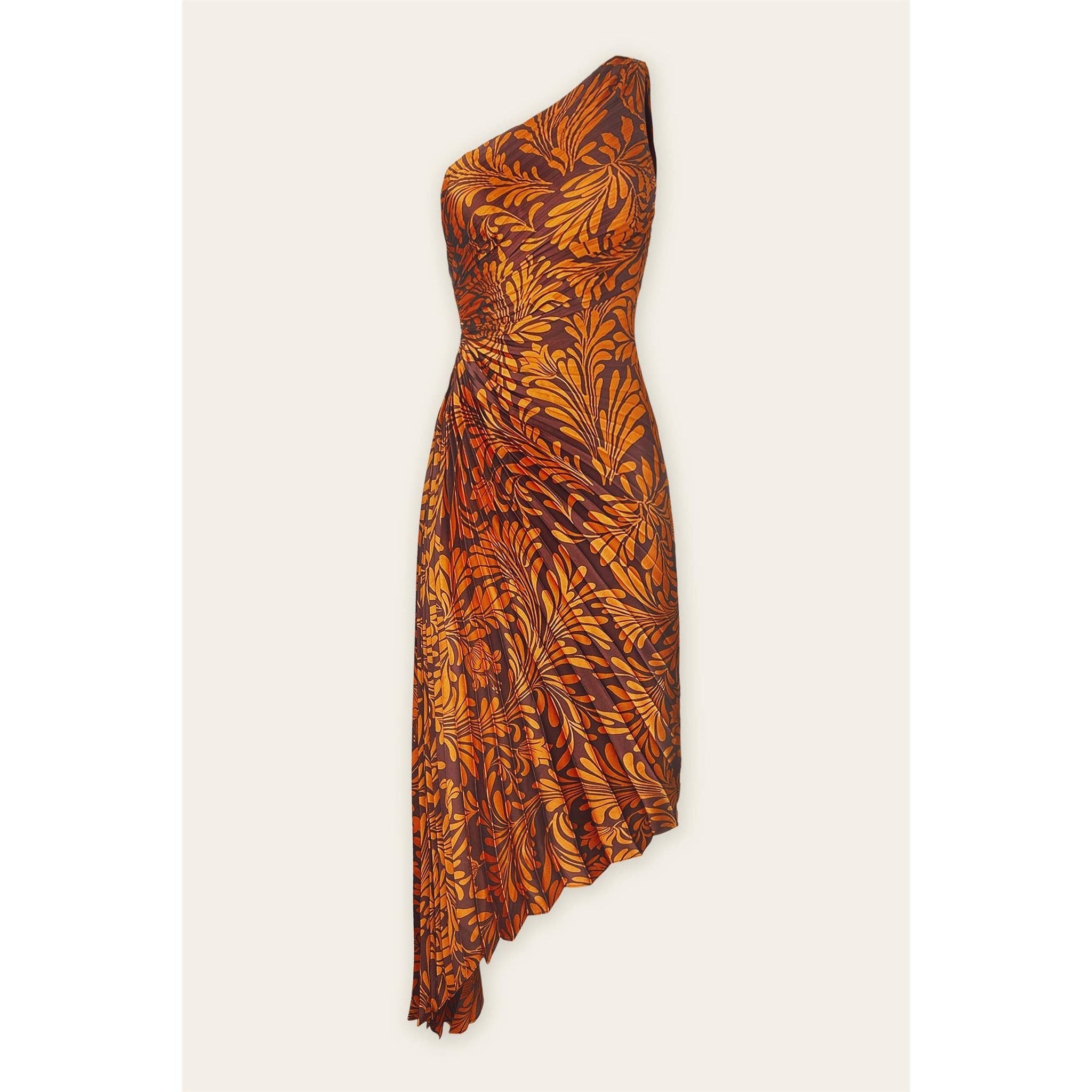 Amber Deco Asymmetrical Midi Dress-Dresses-Vixen Collection, Day Spa and Women's Boutique Located in Seattle, Washington