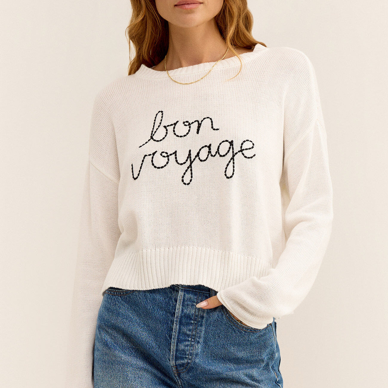 Sienna Bon Voyage Sweater-Sweaters-Vixen Collection, Day Spa and Women's Boutique Located in Seattle, Washington