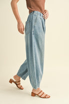 Wynne Barrel Leg Denim-Denim-Vixen Collection, Day Spa and Women's Boutique Located in Seattle, Washington