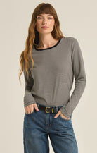 Sailor Stripe Top-Long Sleeves-Vixen Collection, Day Spa and Women's Boutique Located in Seattle, Washington