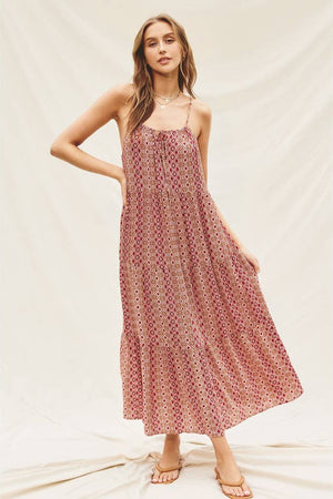 Free Spirit Cutout Midi Dress-Dresses-Vixen Collection, Day Spa and Women's Boutique Located in Seattle, Washington