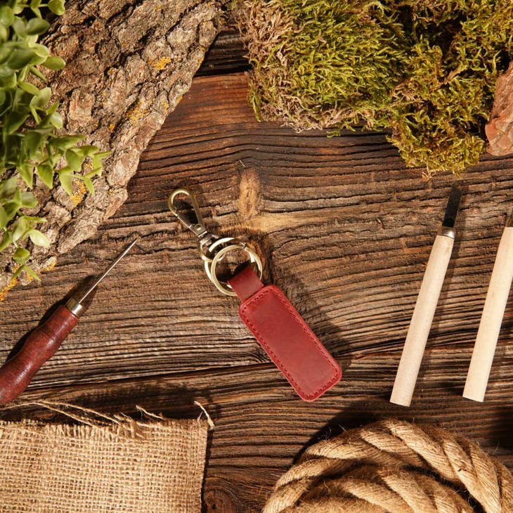 Geniune Leather Keychain-Accessories-Vixen Collection, Day Spa and Women's Boutique Located in Seattle, Washington
