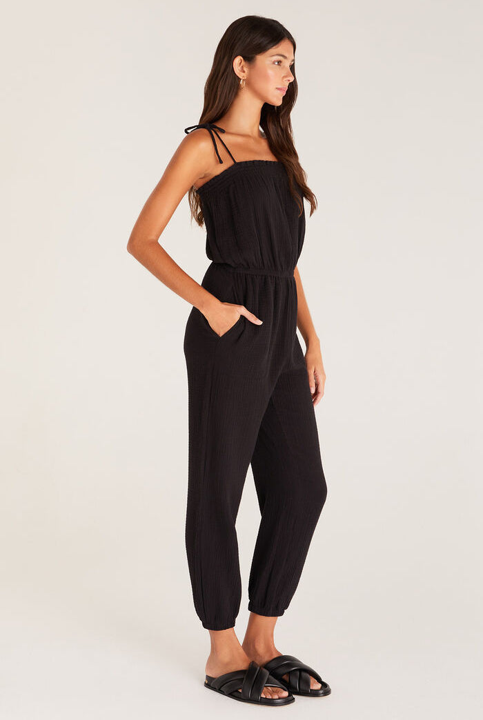 Kiara Gauze Jumpsuit-Jumpsuits-Vixen Collection, Day Spa and Women's Boutique Located in Seattle, Washington