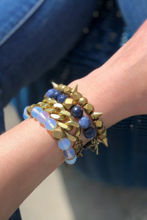 On Point: Indian Brass Bracelet-Bracelets-Vixen Collection, Day Spa and Women's Boutique Located in Seattle, Washington