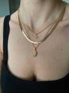 Herringbone Necklace 5mm-Necklace-Vixen Collection, Day Spa and Women's Boutique Located in Seattle, Washington